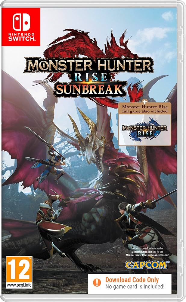Switch MONSTER HUNTER RISE SUNBREAK 北米版 Amazon.com: Monster Hunter Rise Sunbreak (Code in Box